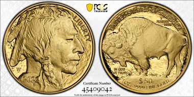 2022-W $50 American Buffalo .9999 Fine Gold First Strike PR69DCAM