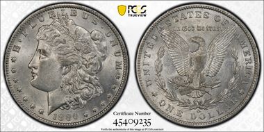 1886-O $1 AU55