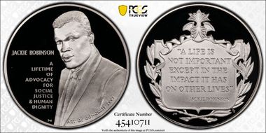 2022 Medal Jackie Robinson Silver Official US Coin & Medal Set First Strike PR69DCAM