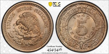 1940-M 5C KM-423 MS65