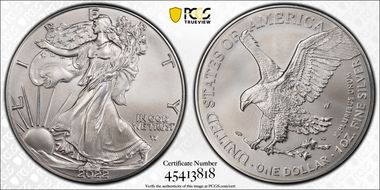 2022-W $1 Burnished Silver Eagle First Strike SP69