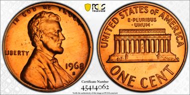 1968-S 1C DDO, FS-101 PR68RD