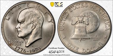 1976-S $1 Silver MS69
