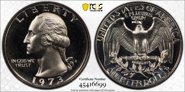 1973-S 25C PR69