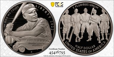 2022-S 50C Negro Leagues Baseball First Strike PR69DCAM