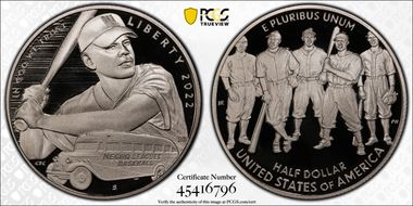 2022-S 50C Negro Leagues Baseball First Strike PR69DCAM