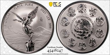 2021-Mo 5 Onza Libertad Ag Rev PR PR70