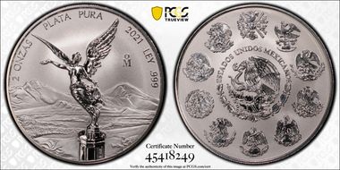 2021-Mo 2 Onza Libertad Ag Rev PR PR70