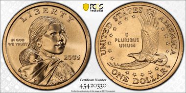 2005-D SAC$1 MS67