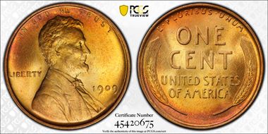 1909 1C Lincoln MS65RB