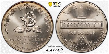 1997-P $1 Botanical MS69