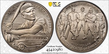 2022-D 50C Negro Leagues Baseball MS69