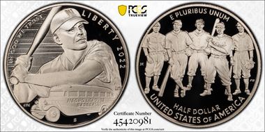 2022-S 50C Negro Leagues Baseball PR69DCAM