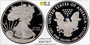 2012-S $1 Silver Eagle  75th Anniversary SF Mint Set PR69DCAM