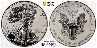 2012-S $1 Silver Eagle Rev PR  75th Anniversary SF Mint Set PR69