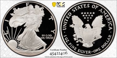 2006-W $1 Eagle-20th Anniversary PR70DCAM