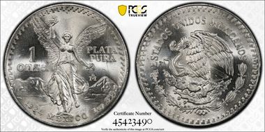 1984-Mo Onza Libertad Ag MS68