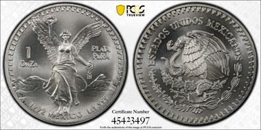 1992-Mo Onza Libertad Ag MS69