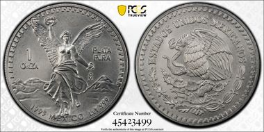 1993-Mo Onza Libertad Ag MS69