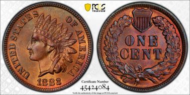 1882 1C MS64RB