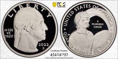 2022-S 25C Dr. Sally Ride-Silver PR70DCAM