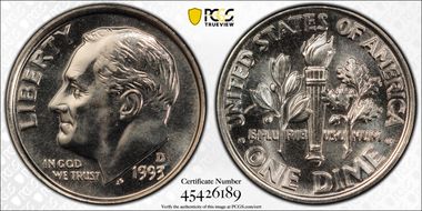 1993-D 10C MS65