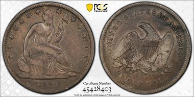 1841-O 50C VF20