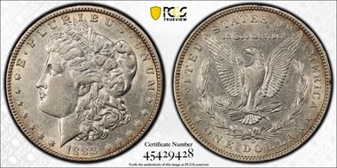 1888-O $1 VAM 4, Hot Lips XF45