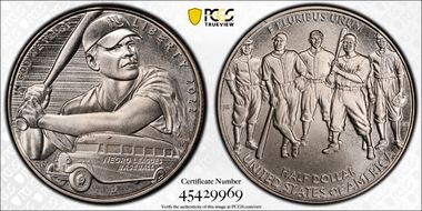 2022-D 50C Negro Leagues Baseball First Strike MS70