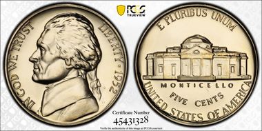 1952 5C Re-Engraved Obv Design FS-403 PR68