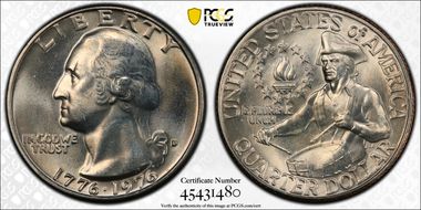 1976-D 25C Clad MS65