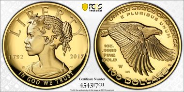 2017-W $100 American Liberty High Relief PR70DCAM