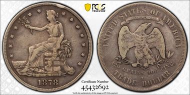 1878-S T$1 Trade F15