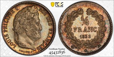 1832-A 1/4 Fr Gad-355 MS65