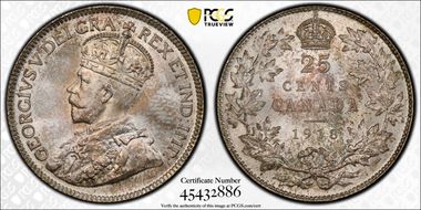 1918 25C MS67