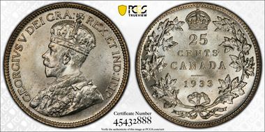 1933 25C MS67