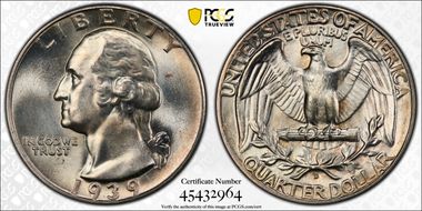 1939-D 25C MS66