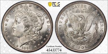 1890-O $1 MS64+ 