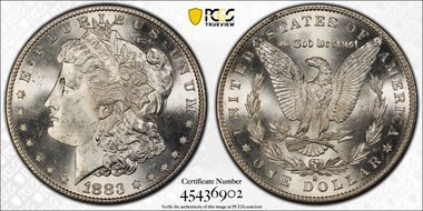 1883-S $1 MS64+