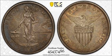 1903 50C KM-167  Ag AU53