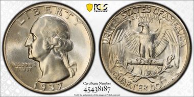 1937 25C MS64