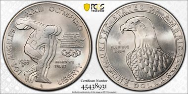 1983-S $1 Olympic MS69