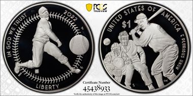 2022-P $1 Negro Leagues Baseball w/100 Privy PR69DCAM