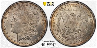 1891-CC $1 MS62