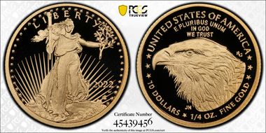2022-W $50 Gold Eagle PR70DCAM