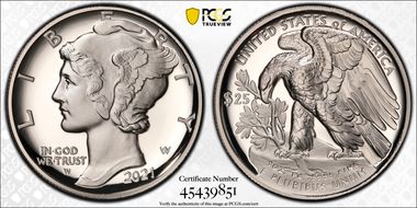 2021-W $25 Palladium First Strike PR69DCAM