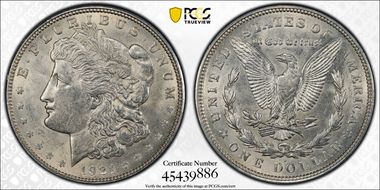 1921-D $1 AU58