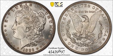1886 $1 MS67