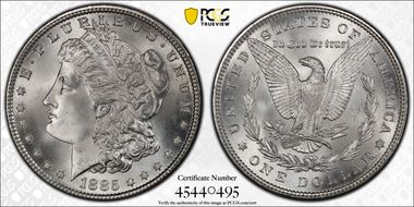 1885 $1 MS67
