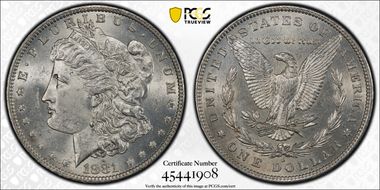 1881-O $1 N1